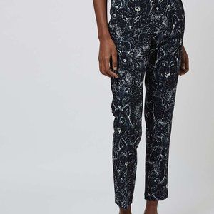 Topshop Wolf Print Petite Cigarette Pant